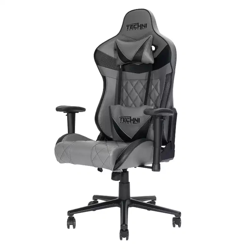 TUYOHW XL Ergonomics Gaming Chair 360 Swivel Office Chairs with Head&Lumbar Pillow,90-150 Recliner Chair for Office&Home,350lbs Max,Gray