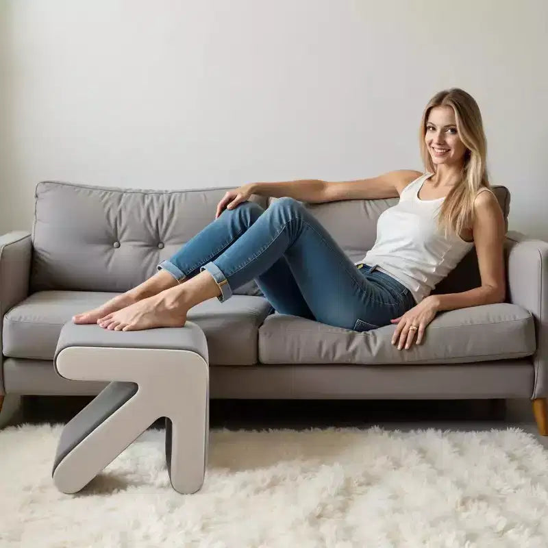 Pouf moderne créatif en forme de flèche avec banc d'entrée rembourré en velours pour enfants, tabourets repose-pieds de conception artisanale pour salon, chambre à coucher