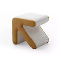 TUYOHW Modern Creative Arrow Ottoman with Velvet Upholstered Entryway Bench for Kids Handicraft Design Foot Stools for Living Room, Bedroom