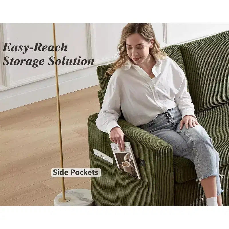Canapé-lit d'angle en forme de L de 81 pouces avec lit gigogne 4 en 1, chaise longue de rangement, ports USB, poche latérale pour salon