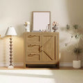 35.4 Modern Farmhouse Sideboard Buffet Cabinet with Doors, Drawers & Adjustable Shelf for Kitchen, Dining, or Living Room