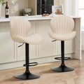 24-32.1 Adjustable Height Bar Stools with 360 Swivel, Soft Elastic Cushion for Kitchen Island, Bar, Living Room